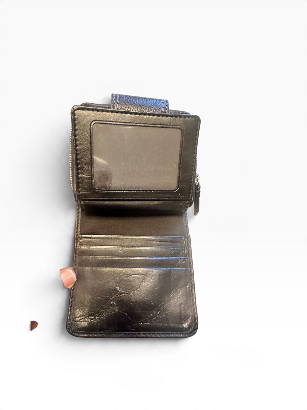Vintage Coach Bi- fold Pebbles Leather Short Wallet Y2K Excellent Condition - Picture 4 of 14